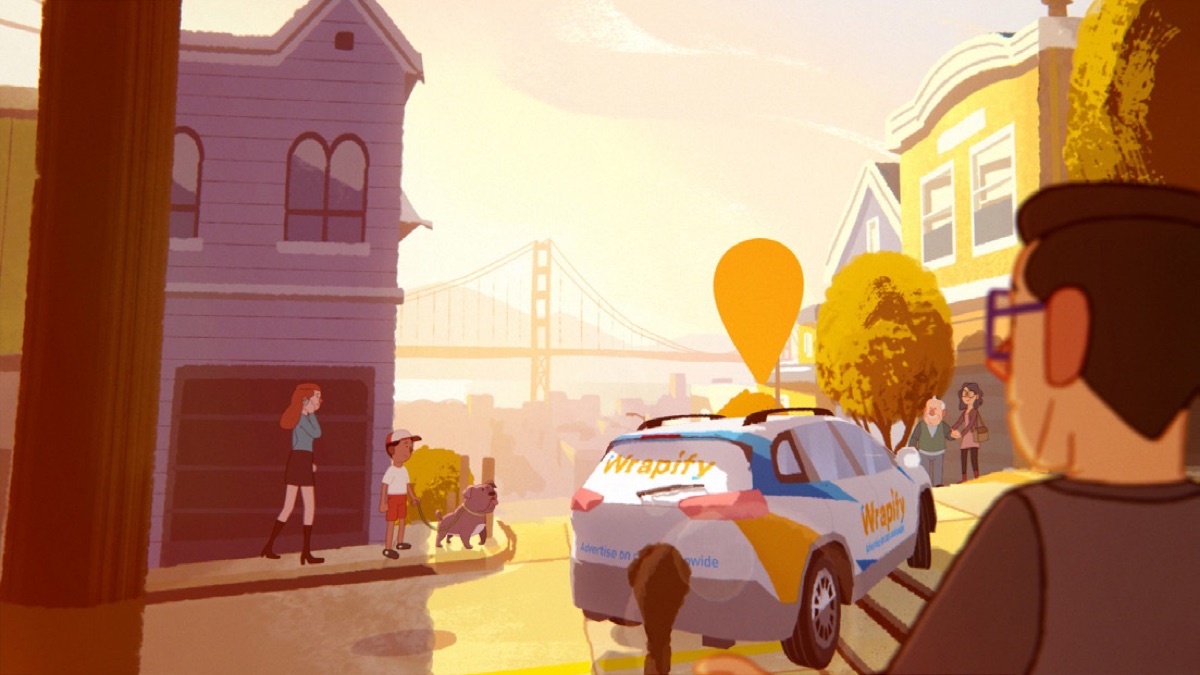 On the road animated film