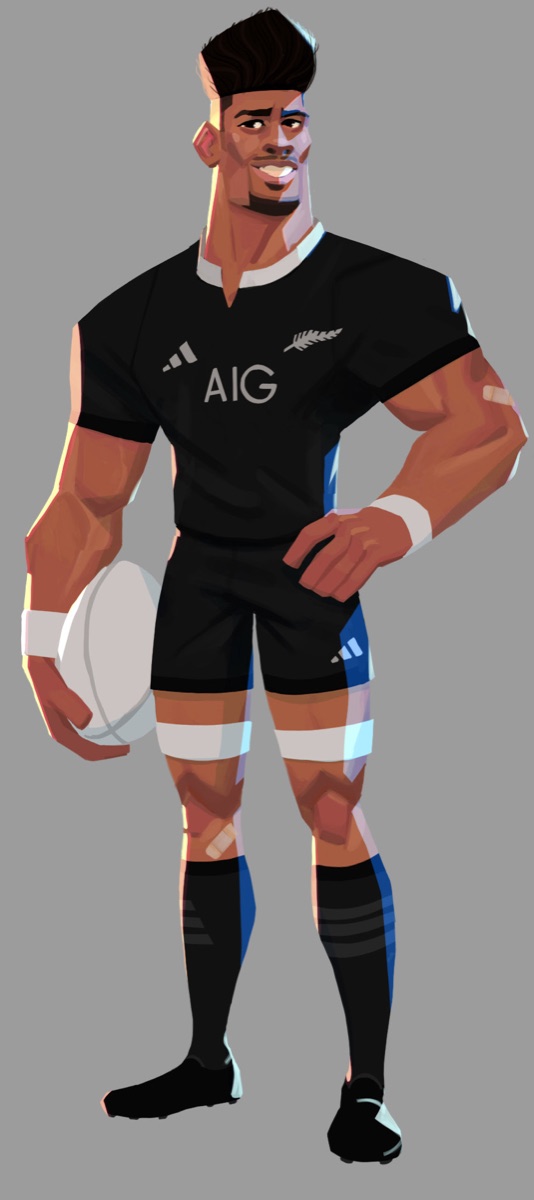 All Blacks rugby characters